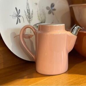 Vintage Hall Pottery Pink Ceramic Teapot